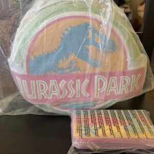 Loungefly LimitedJurassic Park 30thAnniversary Neon Glow Mini Backpack & wallet